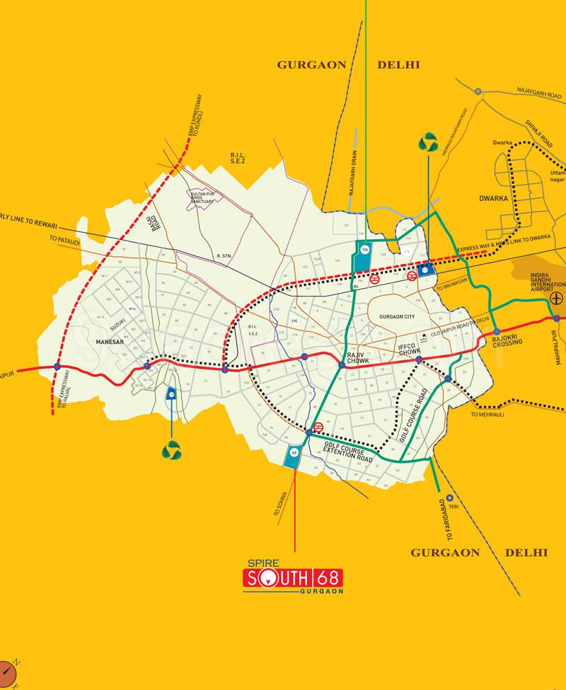Master or location plan — Spire South
