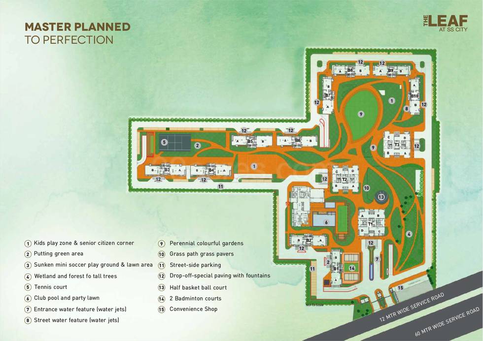 Master or location plan — SS The Leaf