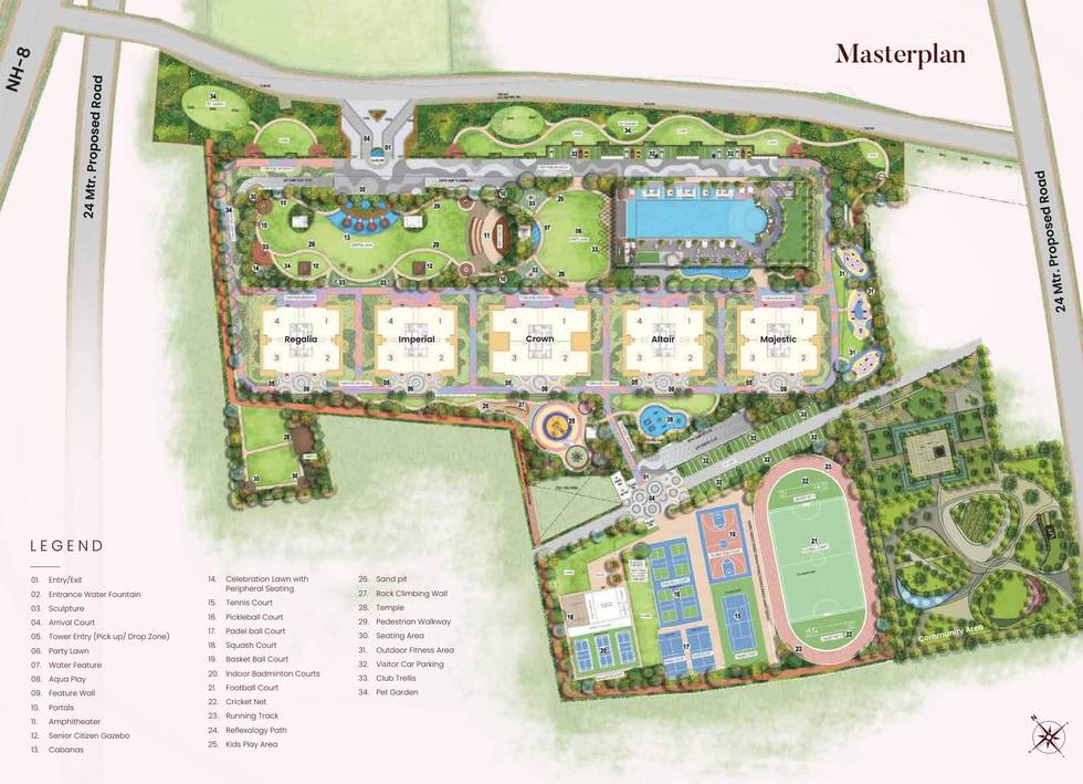 Master or location plan — Suncitys Monarch Residences
