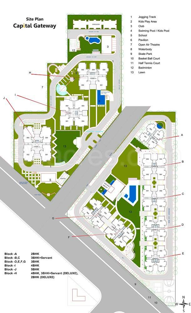 Master or location plan — Tashee Capital Gateway