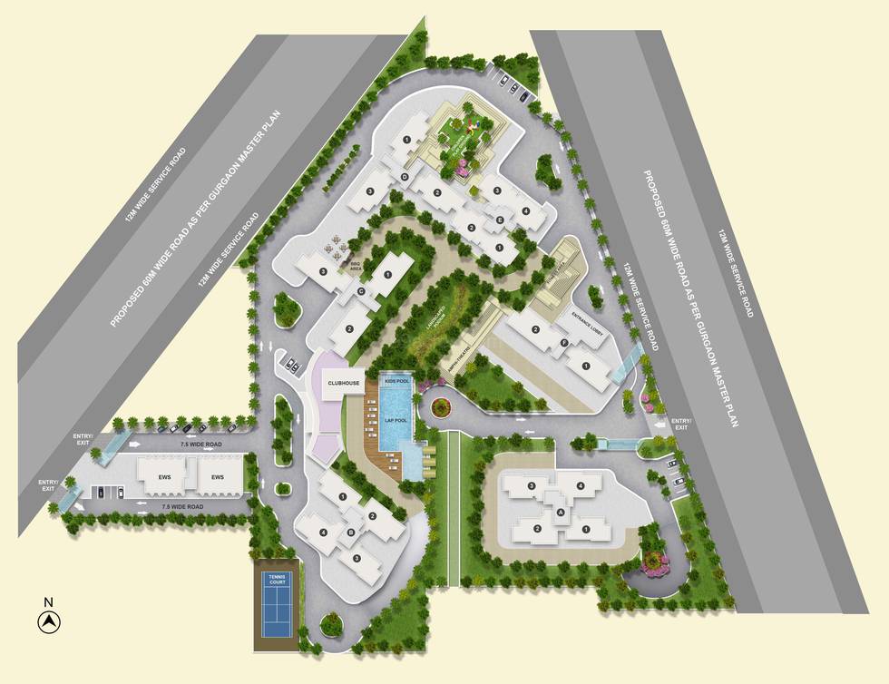 Master or location plan — Tata Gurgaon Gateway