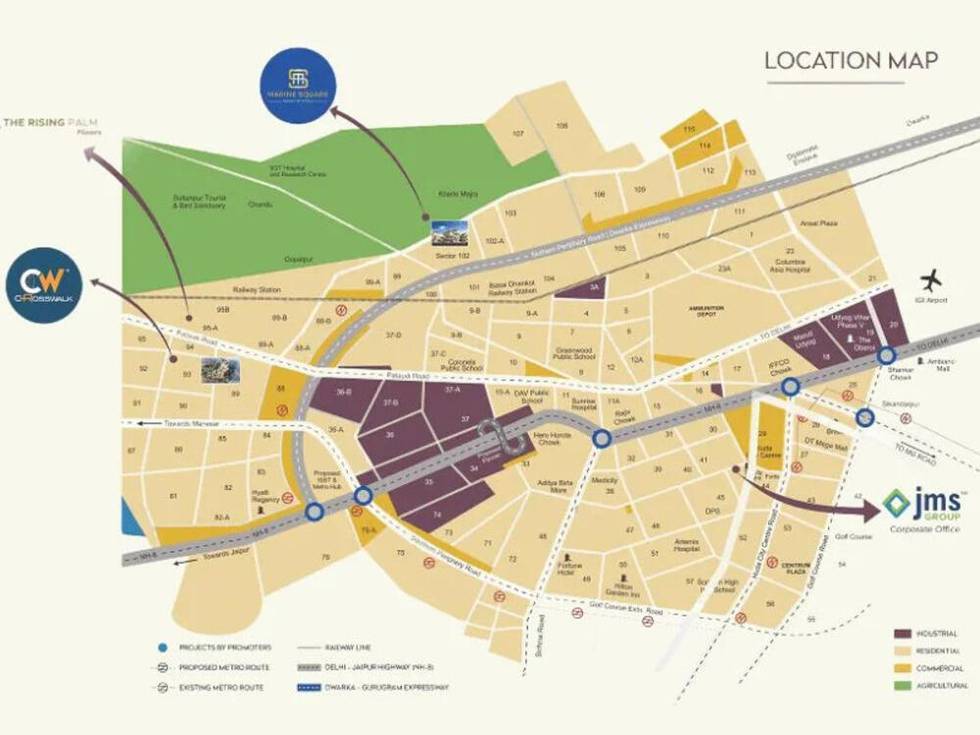 Master or location plan — The Rising Palm