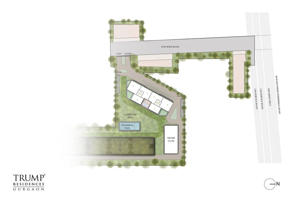 Master or location plan — Trump Residences Gurgaon