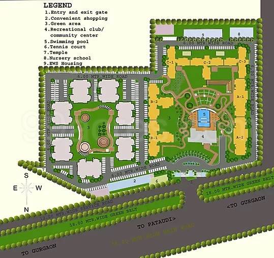 Master or location plan — Tulip Ace
