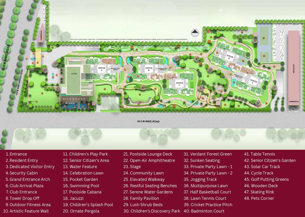 Master or location plan — Tulip Crimson