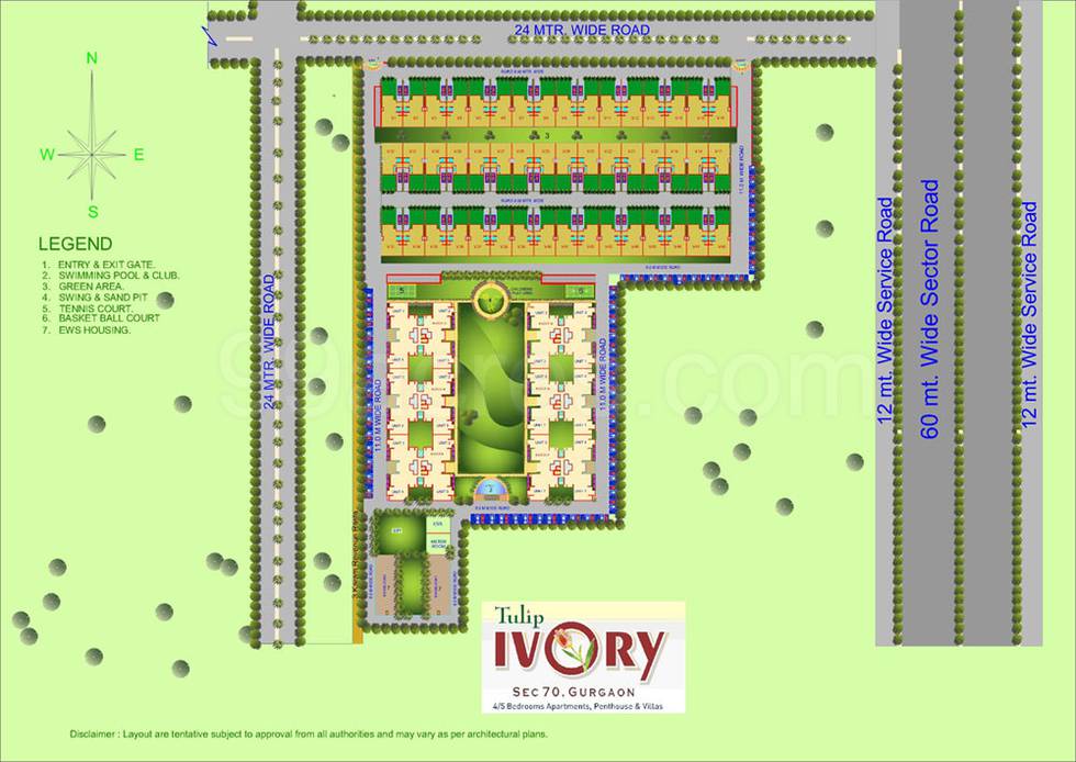 Master or location plan — Tulip Ivory