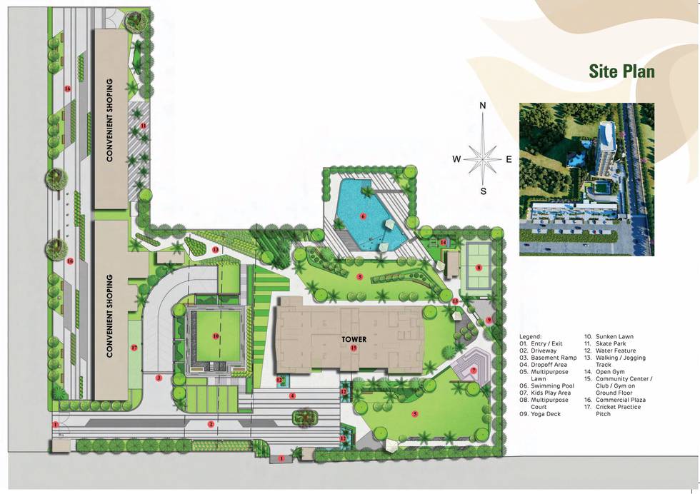 Master or location plan — Tulip Leaf