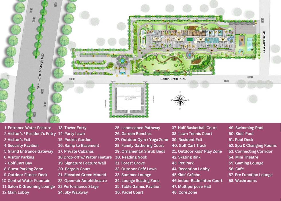 Master or location plan — Tulip Melrose
