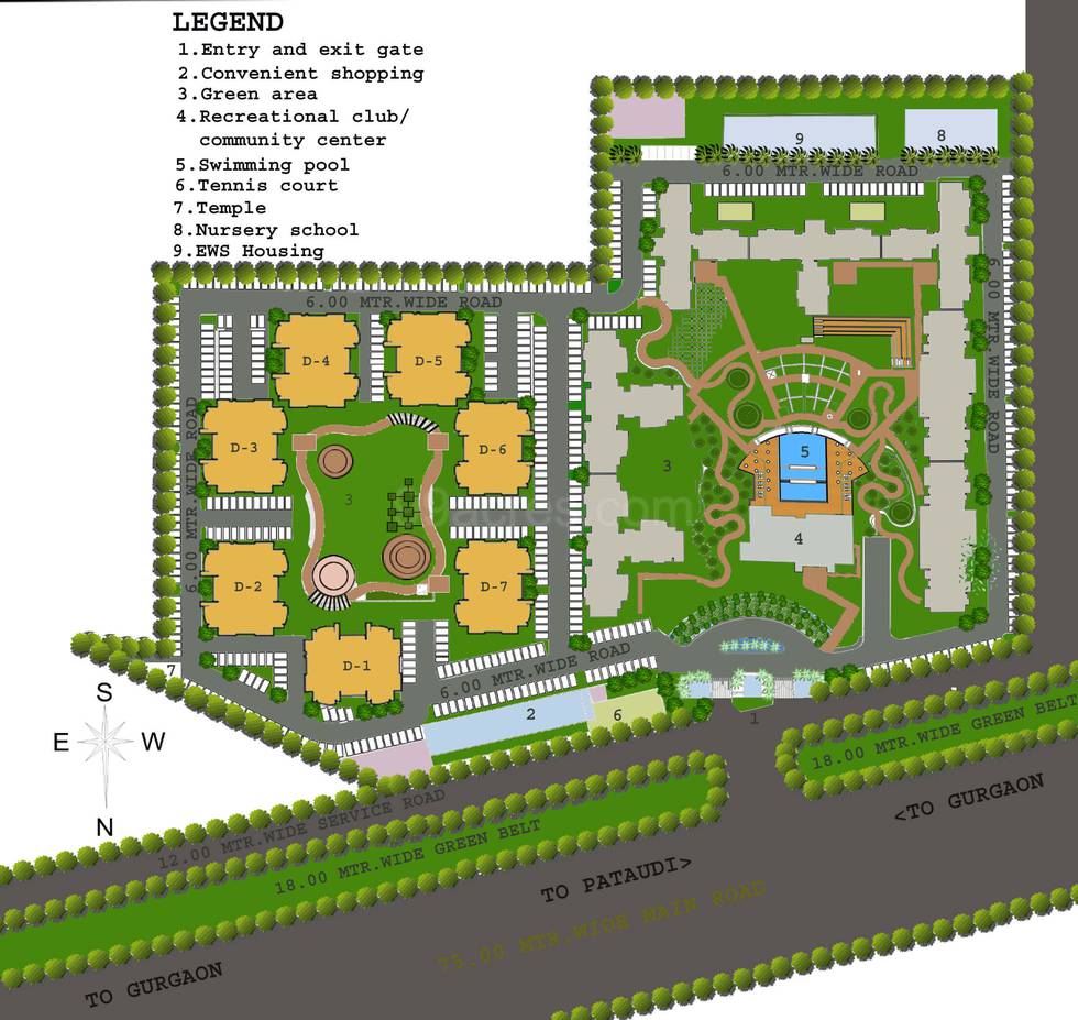 Master or location plan — Tulip Petals