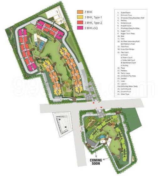 Master or location plan — Umang Winter Hills