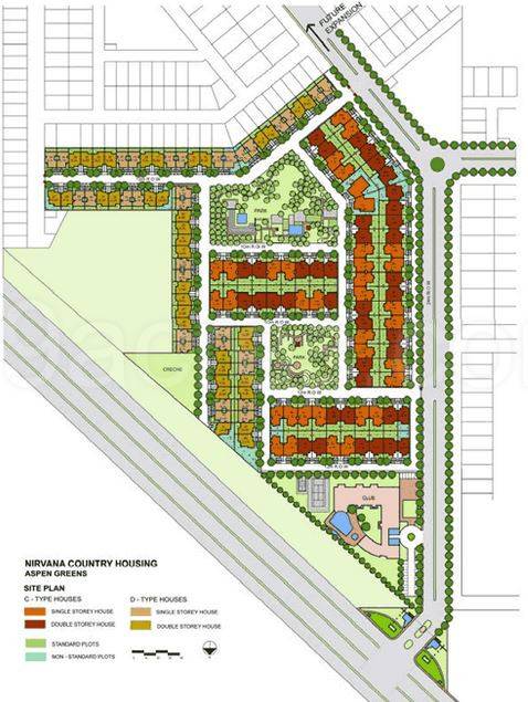 Master or location plan — Unitech Aspen Greens