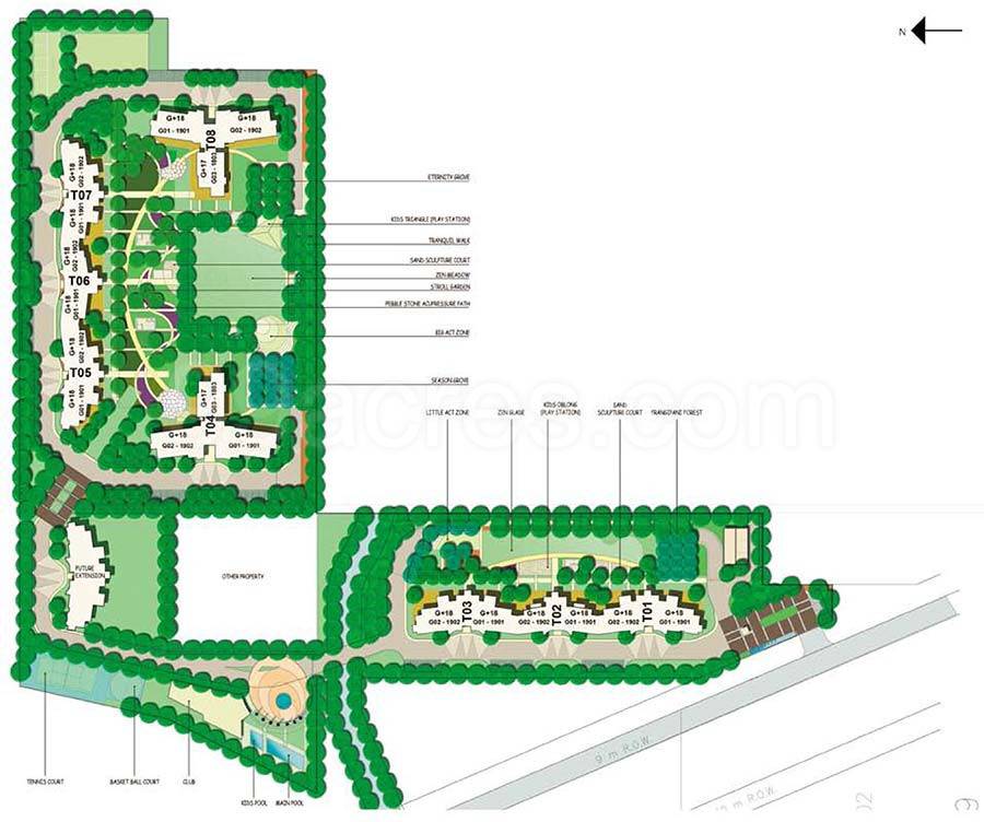 Master or location plan — Unitech Harmony