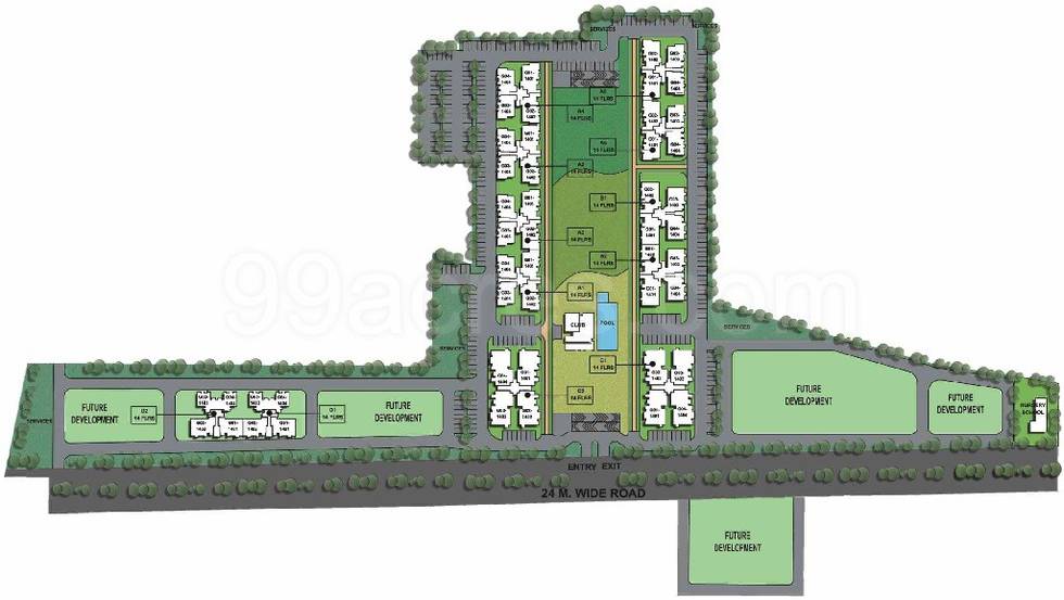 Master or location plan — Unitech Sunbreeze