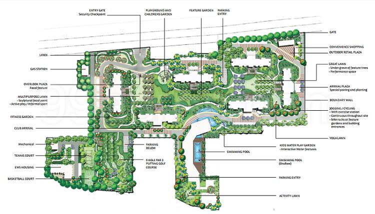 Master or location plan — Unitech The World Spa West