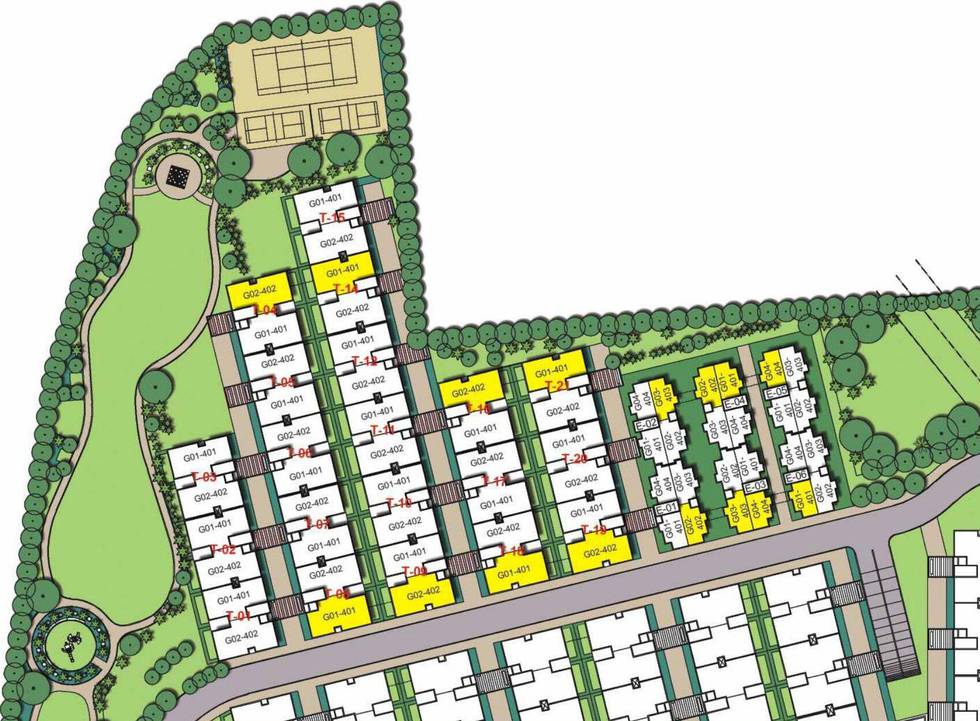 Master or location plan — Unitech Uniworld Resorts