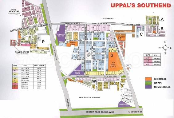 Master or location plan — Uppal Southend