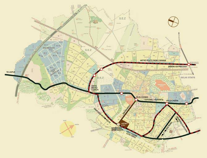 Master or location plan — Vatika City