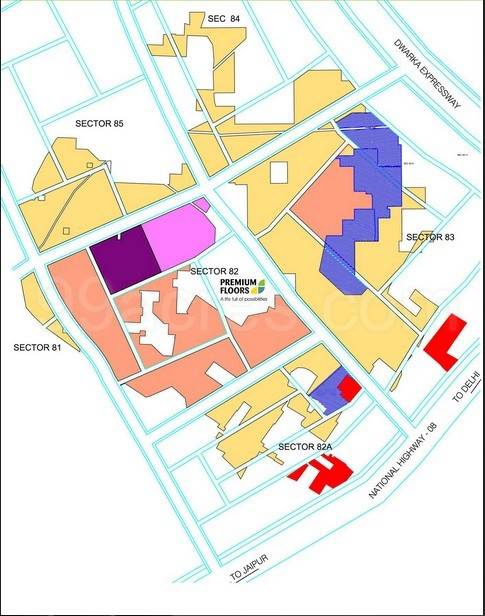 Master or location plan — Vatika Independent Floors