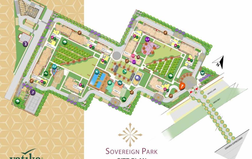 Master or location plan — Vatika Sovereign Park