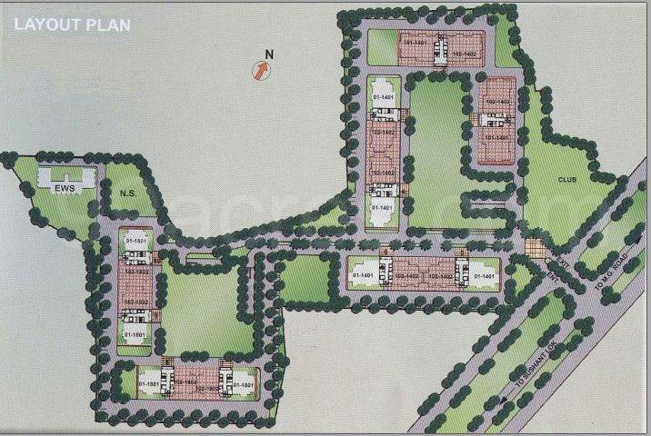 Master or location plan — Vipul Belmonte