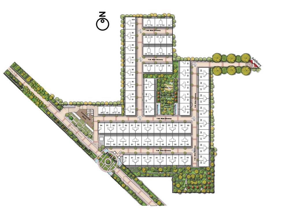 Master or location plan — Whiteland Blissville