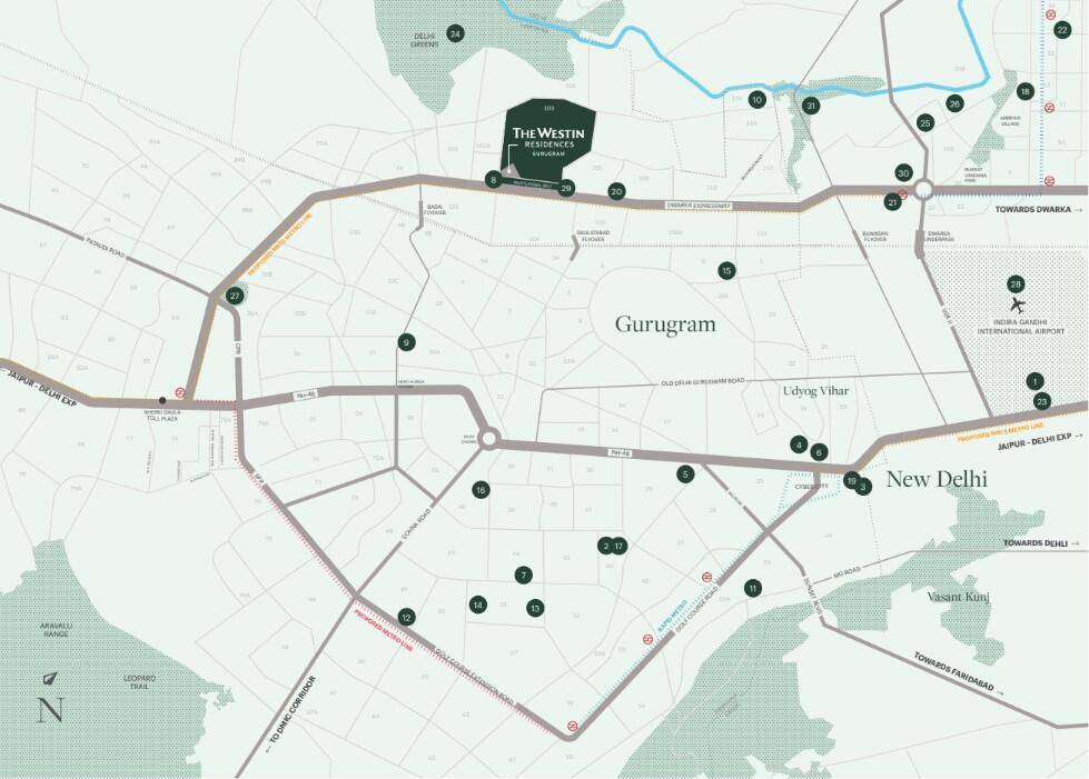 Master or location plan — Whiteland Urban Resort