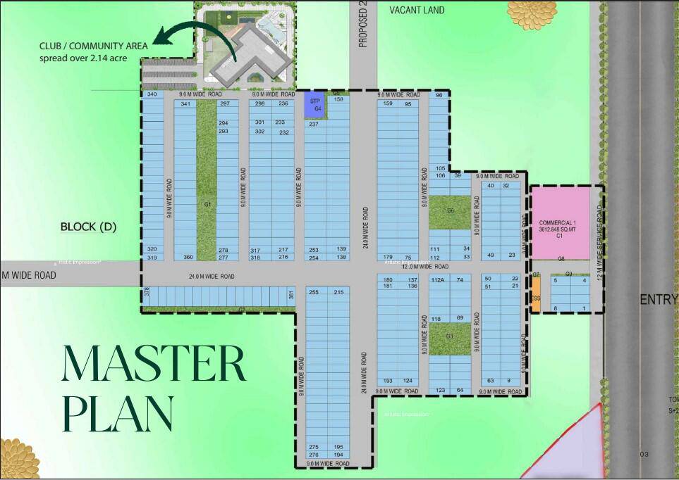 Master or location plan — Worldwide The Golden Residences