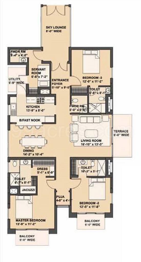 Floor plan, Adel Skyville Crest
