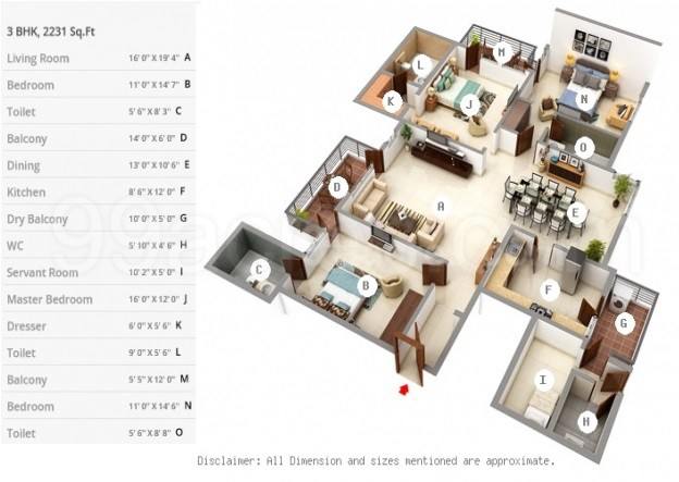 Floor plan, AEZ Aloha