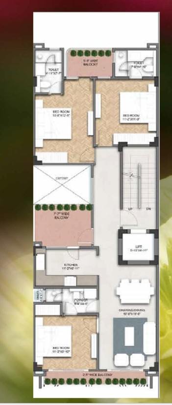 Floor plan, Agrante Vanmaya Premium Residences