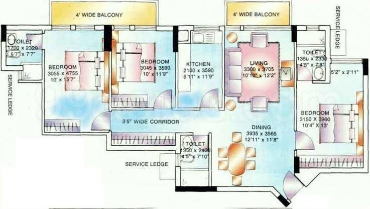 Floor plan, Ambience Lagoon
