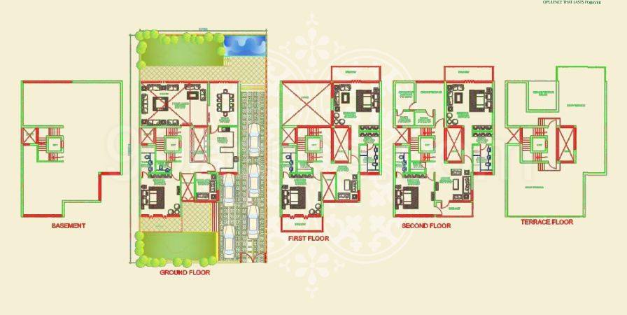 Floor plan, Ansal API Amara Villas