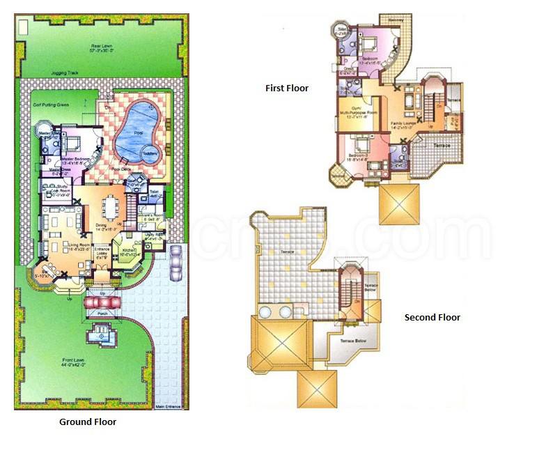 Floor plan, Ansal Florence Elite