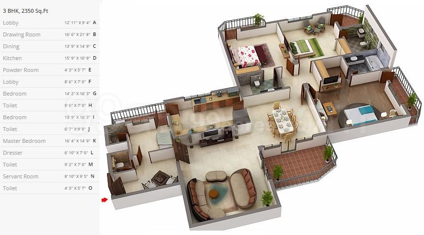 Floor plan, Ardee Palm Grove Heights