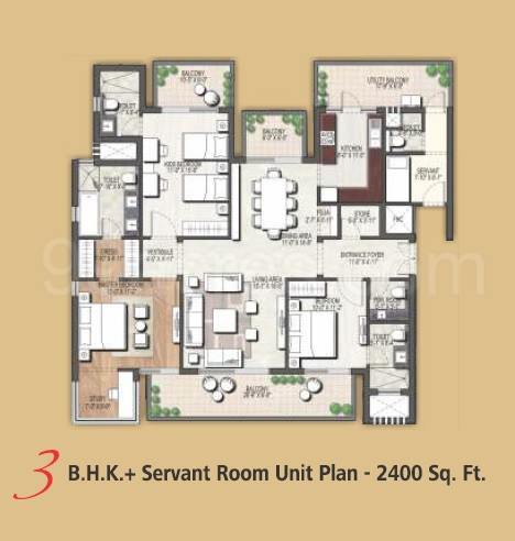 Floor plan, Assotech Blith