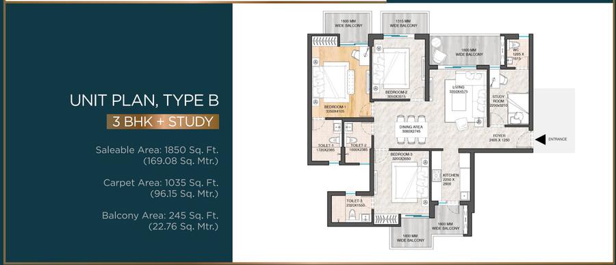 Floor plan, ATS Sanctuary 105