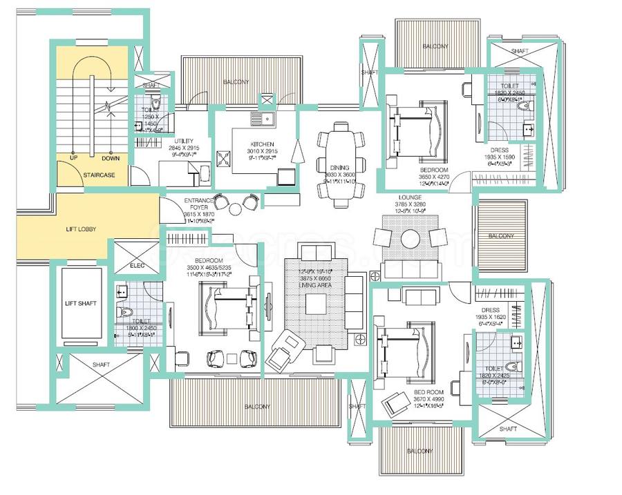 Floor plan, ATS Tourmaline