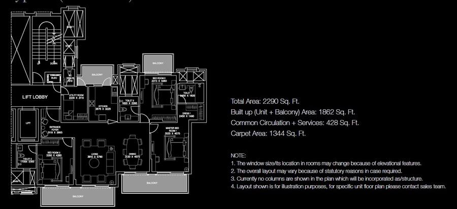 Floor plan, ATS Triumph