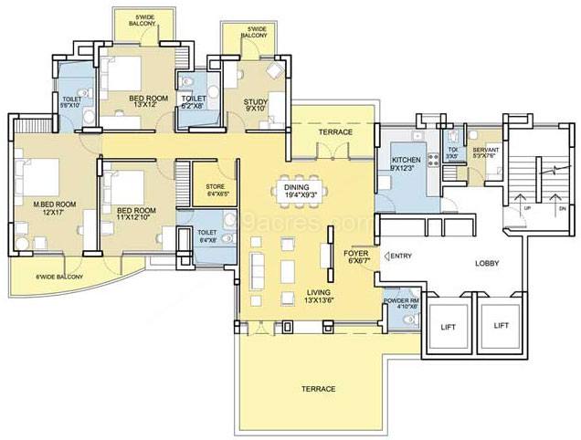 Floor plan, Bestech Park View City 2