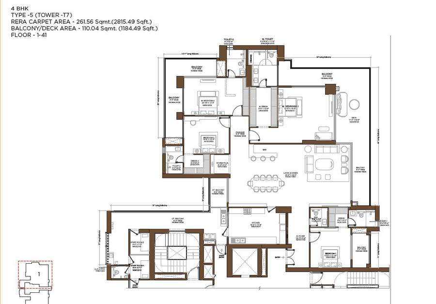 Floor plan, Birla Arika