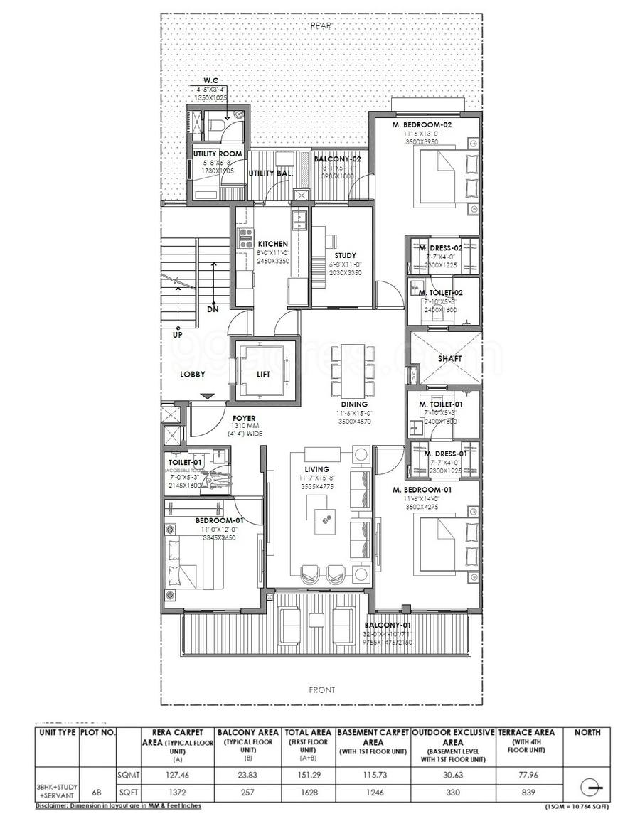 Floor plan, Birla Navya Avik