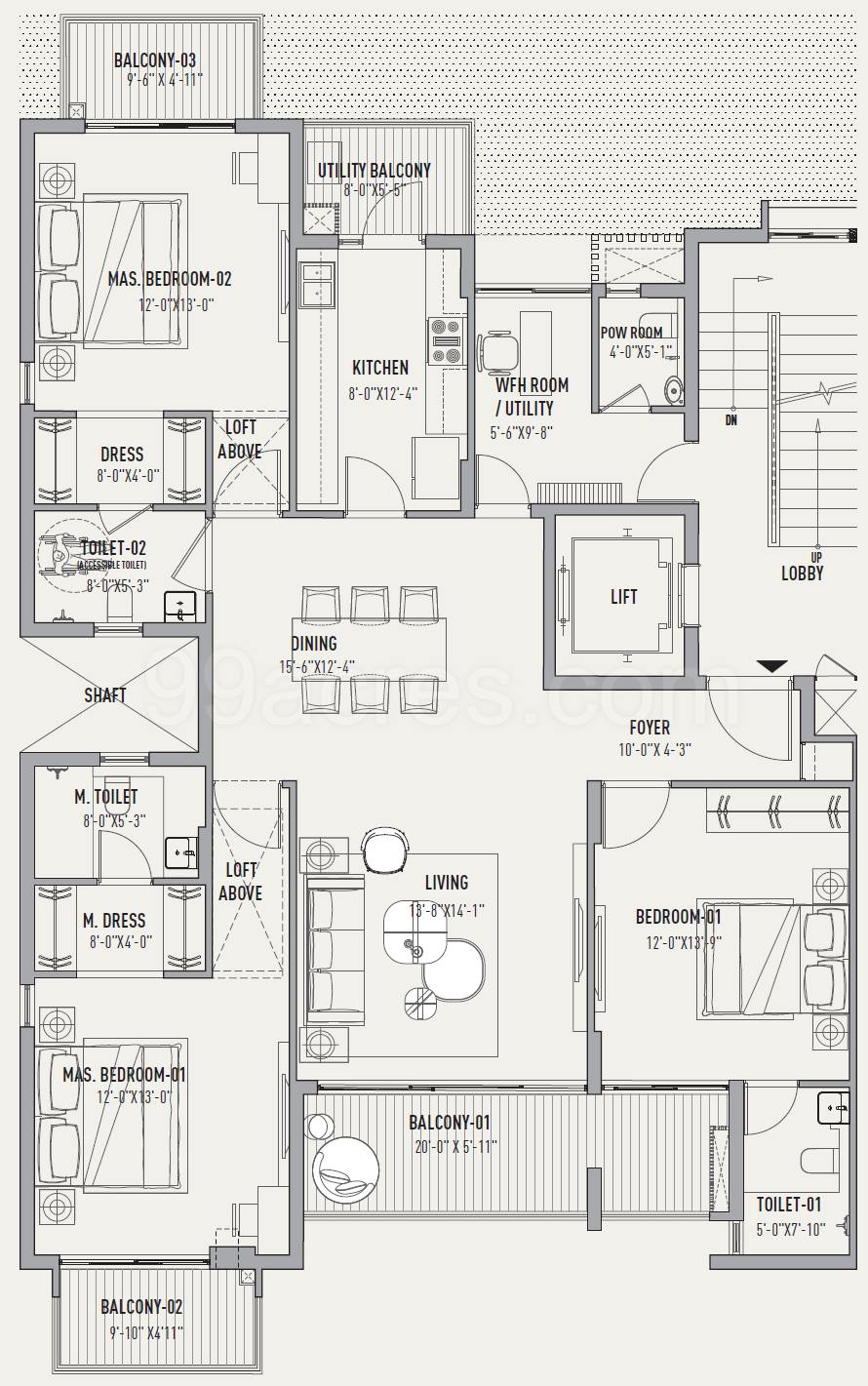 Floor plan, Birla Navya