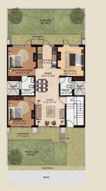 Floor plan, BPTP Astaire Gardens