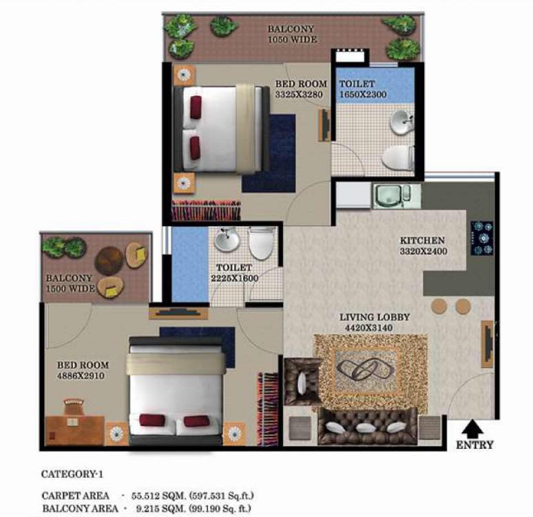 Floor plan, Breez Global Heights