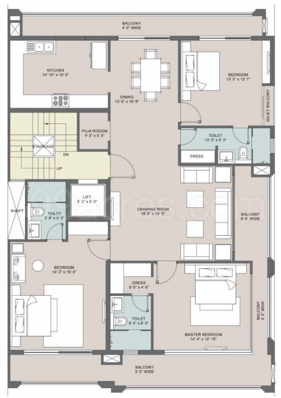 Floor plan, Central Park The Orchard