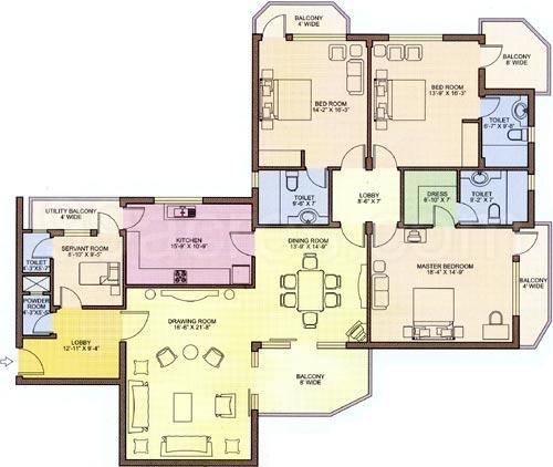 Floor plan, CGHS Ayaachi Apartments