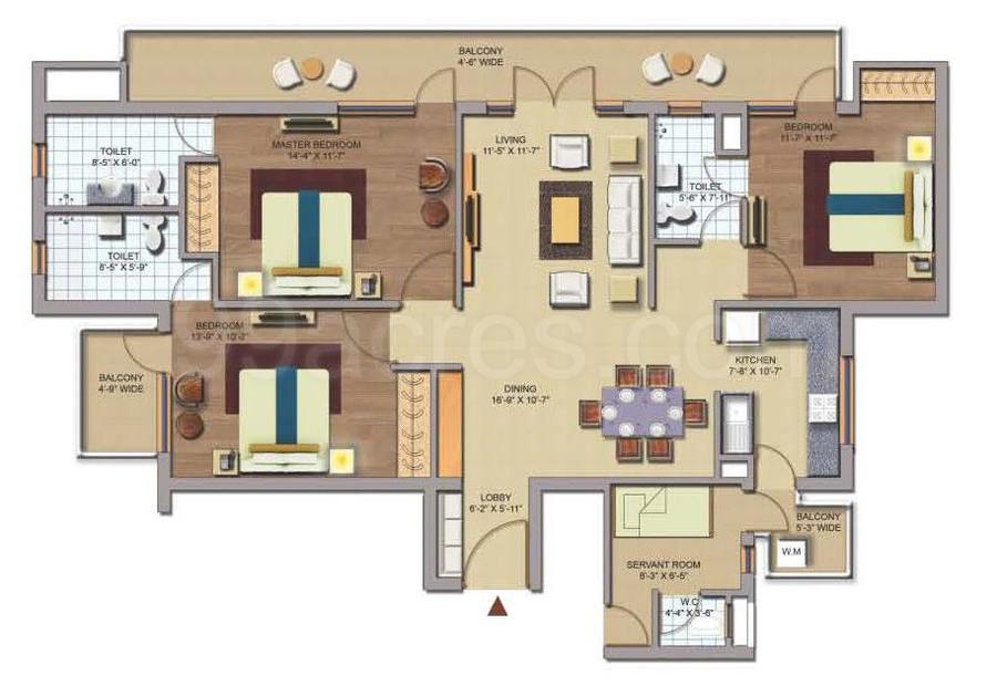 Floor plan, CHD Avenue 71
