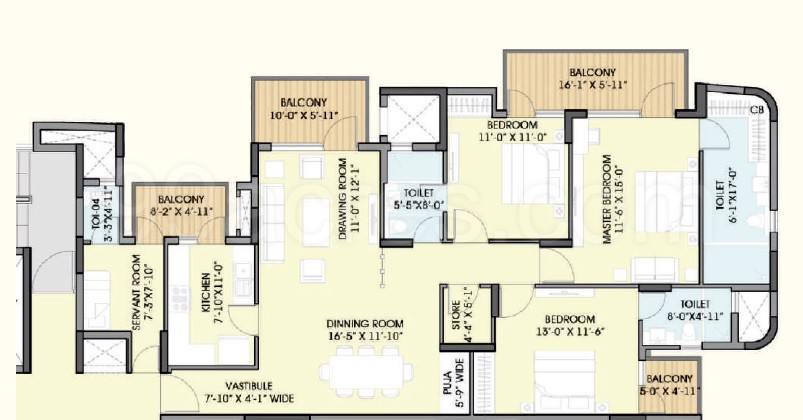 Floor plan, Chintels Serenity