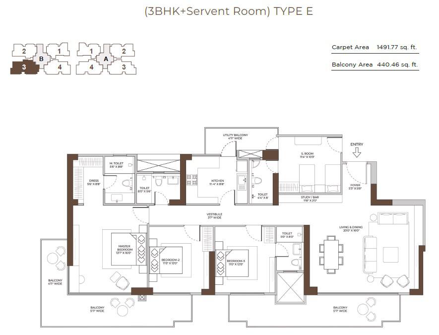 Floor plan, Conscient Elaira Residences