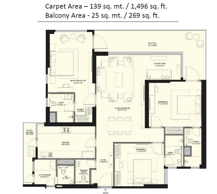 Floor plan, Conscient Elevate Reserve
